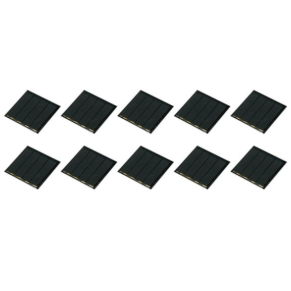 Mini Solar Panel Cell 2V 110mA 0.22W 44mm x 44mm for DIY Project Pack of 10