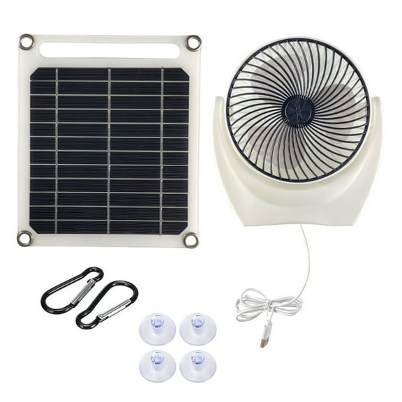 Mini Solar Panel Powered Ventilator Fan Portable 6W Greenhouse Solar Exhaust Fan