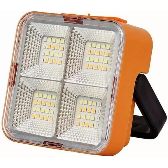 Mini Solar Rechargeable Multifunctional Searchlight, Outdoor Portable LED Floodlight with Magnetic Suction, High Lumen Flashlight, USB Rechargeable Portable Emergency Light, Suitable for Camping