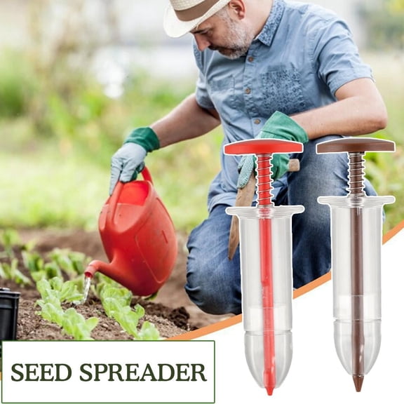 Vensio-Mini Sowing Seed Dispenser Manual Handheld Seed Spreader Planter Syringe Tool for Garden Flower Plant