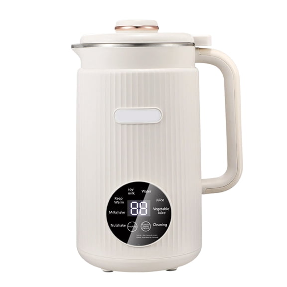 Mini Soy Milk Maker 1.2L No Strain - Portable Blender for Nut Milk Smoothie Soup, Automatic Soybean Machine for Kitchen Home Breakfast