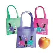 Mini Spa Party Tote, Favor Bags, 12 Pieces