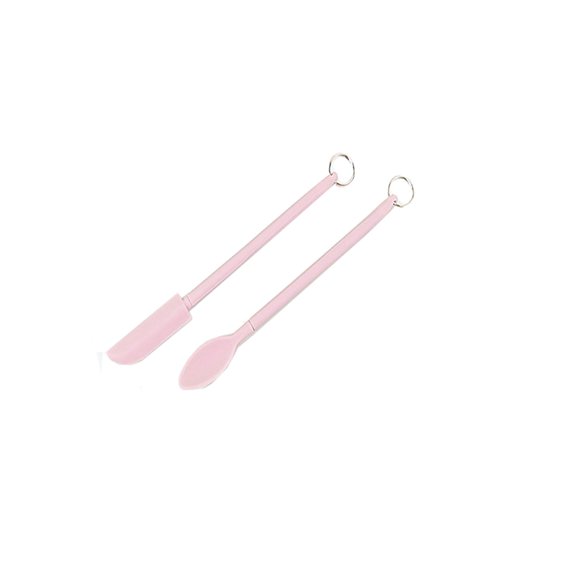 Mini Spatula Set, Czzoypi Telescopic Handle Thin Jar Scraper for Kitchen, Reusable Stainless Steel Makeup Spatula Easy Clean Versatile Cosmetic Containers