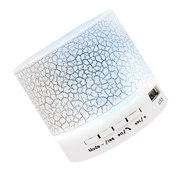 Mini Speaker 7-Color Lights Small Wireless BT Speaker Portable Rechargeable Speaker for Travel Outdoors Home Office