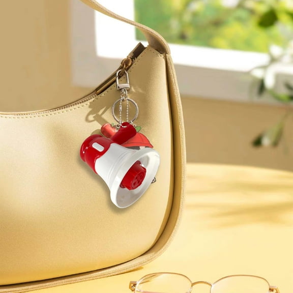 Mini Speaker Keychain Portable Loud Sound Alert Keychain Pendant for Travel Emergency Use