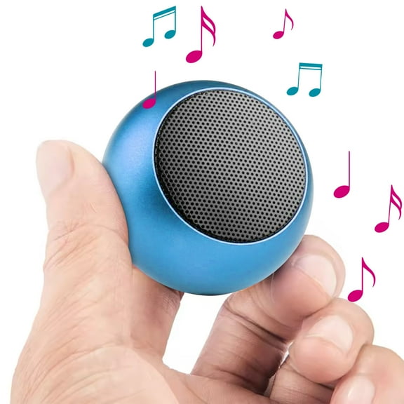 Mini Speakers, 5W Portable Small Speaker, Water Resistant, Wireless Stereo Pairing, Rechargeable Metal Mini Bluetooth Speakers for Phone, Tablet, PC, Camping, Hiking