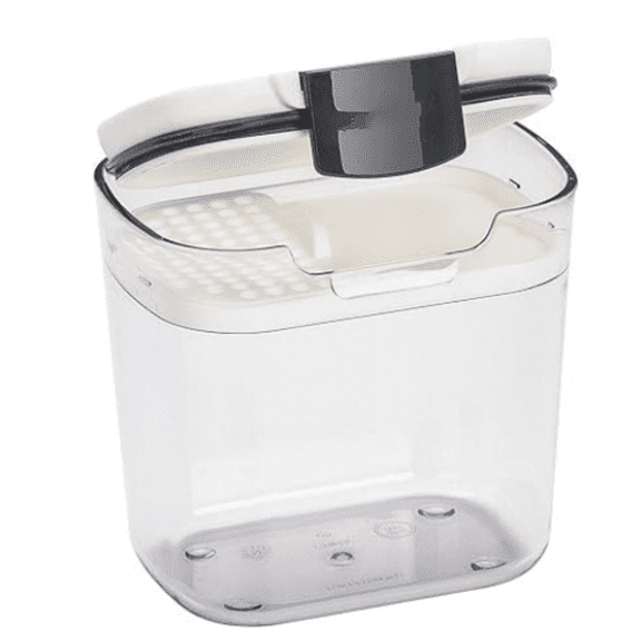 Mini Spice & Herb Storage Container  1.5 Cups, Airtight, Clear Plastic for Baking Soda, Powder, and Snacks
