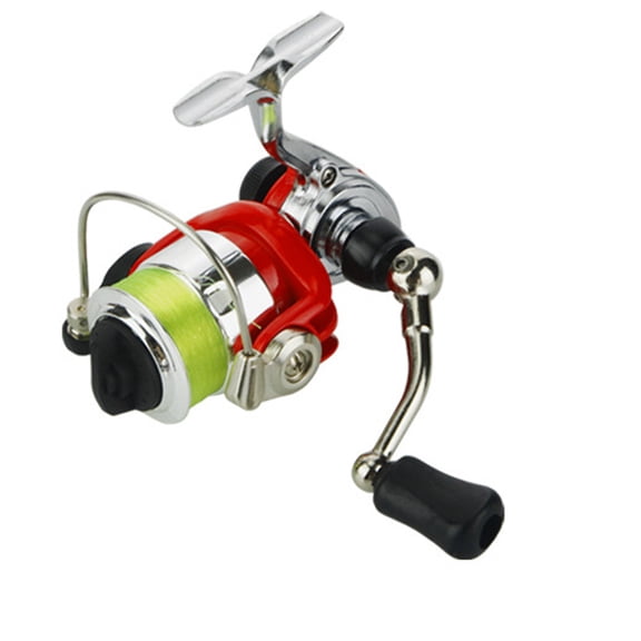 Mini Spinning Fishing Reel 4.3:1 Gear Ratio 2+1BB 4 Colors pesca Fishing Wheel With 50m 2# Line