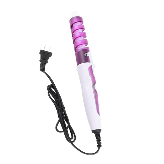 Mini Spiral Hair Curler and Portable Ceramic Wave Styling Wand Travel Dual Voltage Anti-Scald 110V-240V, 0.75 Inches / 1.9 cm