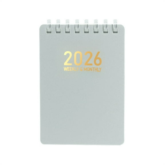 Mini Spiral Notebooks, Calendar Planner, Pocket Small Notebook, Small Calendar with Hourly Schedule & Vertical Weekly Layout, Nursing Notepad, Perfect for Work, School, Office, Travel, 4.2 x 3 inch