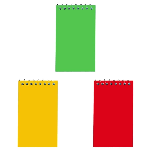 Mini Spiral Notepads - (Pack of 3) Small Pocket Mini Notebooks for Students, A7 3 Inch X 5 Inch - 50 Sheets Per Book, Top Bound Spiral Memo Note Pads for Party Favor Gifts and Goodie Bags