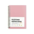 thumbnail image 1 of Mini Spiral Password Keeper Books, Password Logbooks Internet Address Organizer Notebooks,Portable Hard Cover Easy Flip Books for Home Office Travel Personal Password Management Daily,Pink,5.7x4.3", 1 of 5