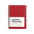 thumbnail image 1 of Mini Spiral Password Keeper Books, Password Logbooks Internet Address Organizer Notebooks,Portable Hard Cover Easy Flip Books for Home Office Travel Personal Password Management Daily,Red,5.7x4.3", 1 of 5