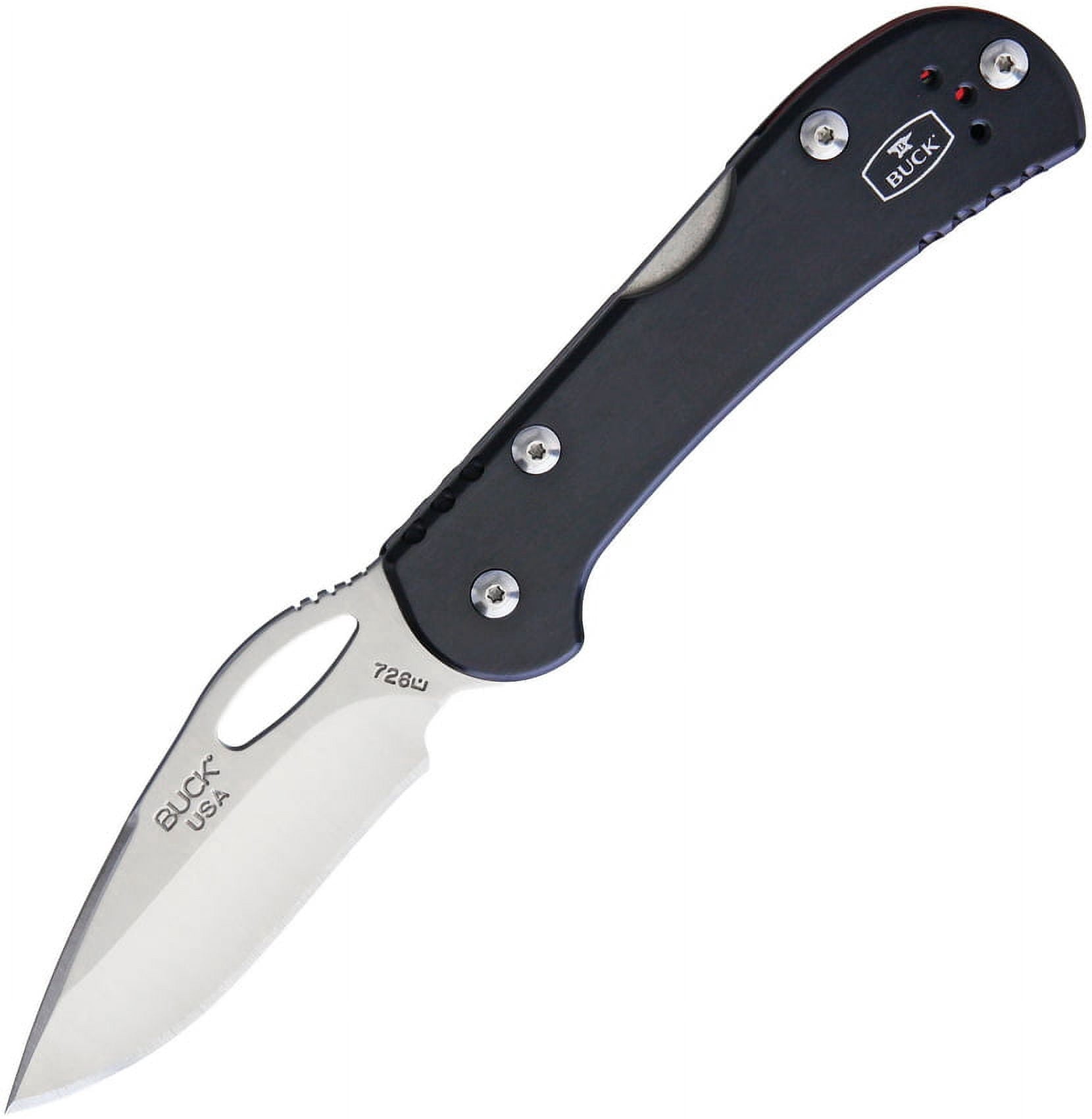 Buck Knives 726 Mini Spitfire Folding EDC Knife, 2-3/4” Pocket Knife Blade, Black, 2.1 oz