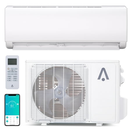 Mini Split Air Conditioner & Heat Pump, 24000 BTU 7-in-1 Ductless Mini Split Air Conditioner, 21 SEER2 230V Energy Efficient Ac Unit Up to 1500 Sq.Ft with R35 Refrigerant, Eco Mode