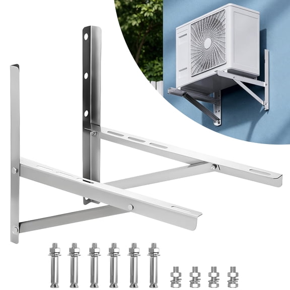 AOBAIWO Mini Split Air Conditioner Wall Mounting Bracket, Max. Loading Capacity 600 lbs Heavy DutySupport Bracket for AC/Heat Pump Unit 9000-36000 BTU