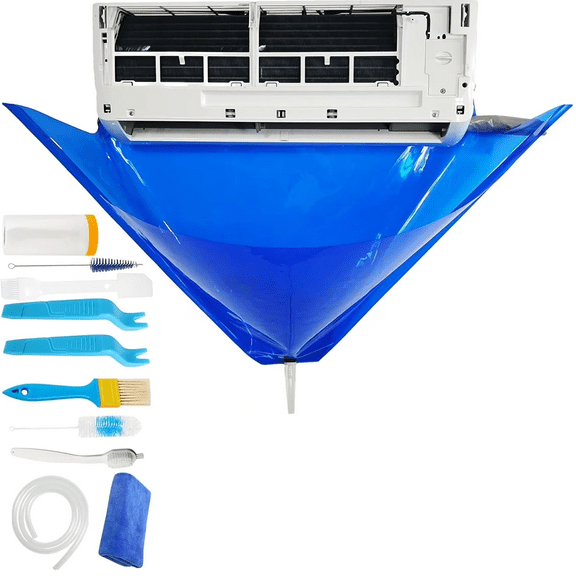 Mini Split Cleaning Bag Kit with 50FT Expansion Hose, Air Conditioner Cleaning Cover for Mini Split Air Conditioners (Large)