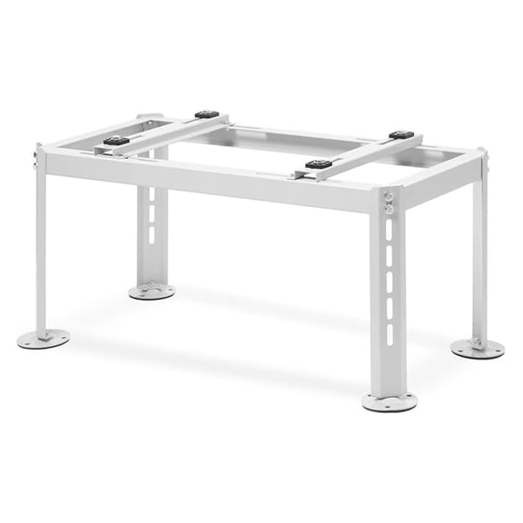 Mini Split Ground Stand for 9000-18000 BTU Ductless Air Conditioners Heat Pumps System & HVAC, Heavy Duty Steel Powder Coated, Adjustable Width Mini Split Condenser Stand, Max Load: 396 LBS