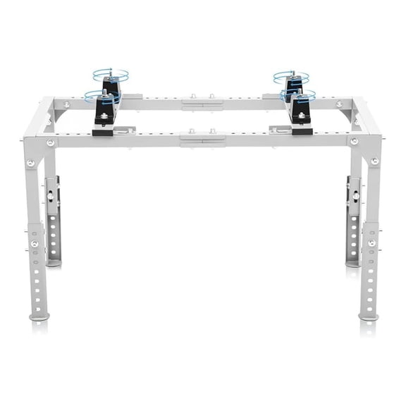 Mini Split Ground Stand, Heavy Duty Adjustable Mini Split Stand Support 400LBS Load Capacity, Fit for 9,000-12,000 BTU Ductless Air Conditioners Heat Pump