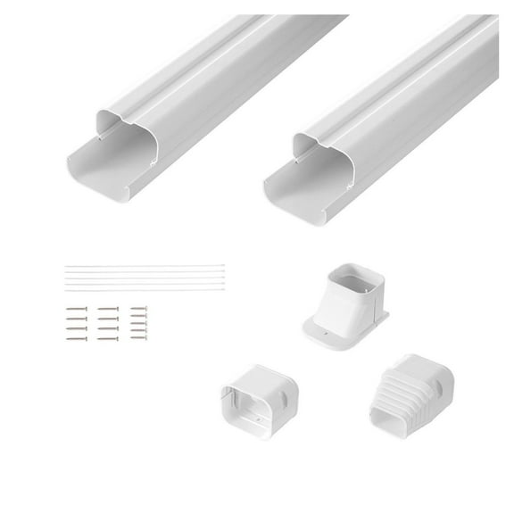 Mini Split Line Set Cover 3 Inch, 7.4ft AC Cover Kit