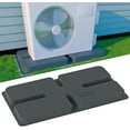 thumbnail image 1 of Mini Split Pad for Condenser: Ground Base for Air Conditioner Outdoor Condenser Units, Plastic Equipment Pad for Ductless Minisplit Heat Pump Systems HAVC, Gray, 34.6" x 18.1" x 2", 1 of 9