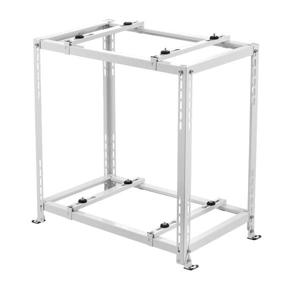 Mini Split Stand, Anti-Vibration Base for 9000-18000 BTU Units, Ductless Air Conditioner Support - Heavy Duty Floor Mount Bracket, Dual Level
