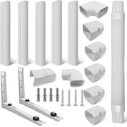 Mini Split Wall Mounting Bracket Kit,Universal Air Conditioner Heat Pump System Unit 7000-18000 BTU, Mini Split-System Air Conditioners for Central AC/Heat Pumps Systems (White, 3" x 10 ft)