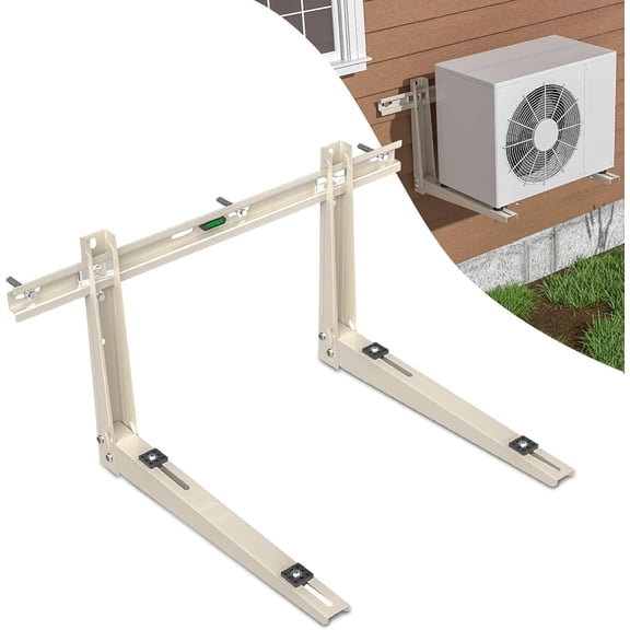 Mini Split Wall Mounting Bracket: Wall Mount Rack for 7000 9000 12000 18000 24000 30000 36000 BTU Mini Split Air Conditioner Units, Universal Outside Split System Mount Condenser Bracket, Max 550 LBS