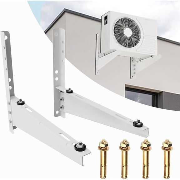 Mini Split Wall Mounting Bracket for 9,000-18,000 BTU AC | Heavy Duty AC Support Bracket for Outside Ductless AC Heating System, Holds Up to 330lbs