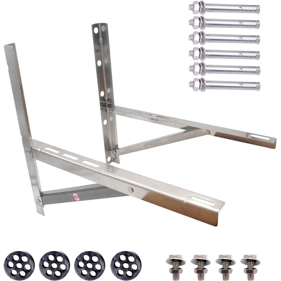 Mini Split Wall Mounting Bracket for 9000-24000 BTU Condenser,Mini Split Stand Stainless Steel Support for Air Conditioner or Heat Pump Systems.