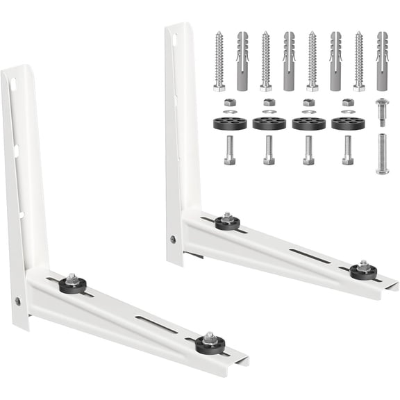 Mini Split Wall Mounting Bracket for Outdoor Condenser 7000-15000 BTU Mini Split Heat Pump Systems Support Brackets Support up to 330 lbs