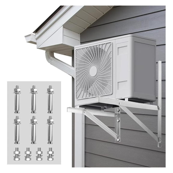 Mini Split Wall mounting Stand Max Loading Capacity 600 lbs Heavy Duty Foldable Support Bracket mini Split Bracket for /Heat Pump Unit 9000-36000 BTU