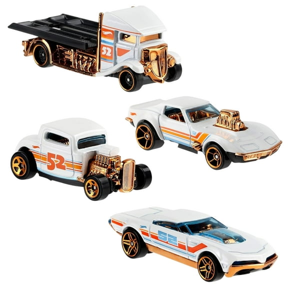 Mini Sports Cars, Assorted Miniature Trucks Van Race Vehicle Collectibles Themed-Birthdays Christmas Thanksgiving Easter Halloween Party Gifts Favor Multicolor Diecast Cars Decorations, Set of 4