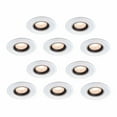 thumbnail image 1 of Mini Spot Light Ring Trim White Ceiling Medallion Urethane Foam Recessed Lighting Trim 5" Inner Dia x 9" Outer Dia Decorative Leaf Lightweight Rosettes Renovators Supply Pack of 10, 1 of 6