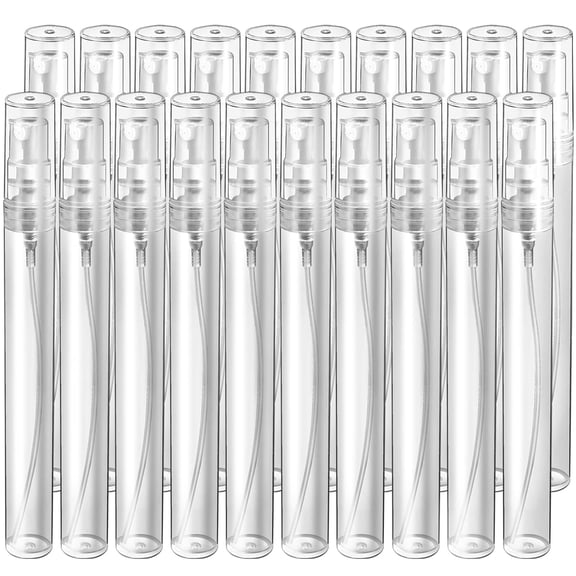 Mini Spray Bottle 20PCS, 10ml Perfume Bottle Empty Perfume Atomizer, Plastic Perfume Travel Refillable Sample Bottle, Fine Mist Spray Bottles