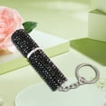 thumbnail image 1 of Mini Spray Bottle with Keychain Mini Empty Refillable Perfume Plastic Spray Bottle(black), 1 of 5