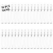 Mini Spray Bottles 70PCS 10ML Clear Glass Perfume Bottles Refillable Fine Mist Spray Bottles Empty Fragrance Scent Sample Spray Containers Cosmetics Make up Atomizer for Cleaning,Travel,Essential Oils