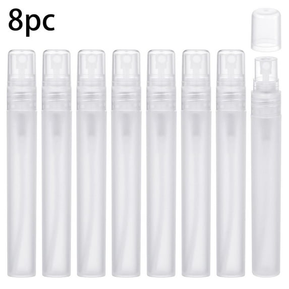 Mini Spray Bottles 8PCS 10ML Clear Glass Perfume Bottles Refillable Fine Mist Spray Bottles Empty Fragrance Sample Spray Containers Cosmetics Atomizer for Cleaning,Travel,