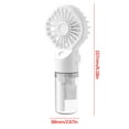 thumbnail image 1 of Mini Spray Fan, Handheld USB Rechargeable Portable Small Fan, 4 Speed Personal Cooling Humidification Misting Fan, 1200mAh for Office Outdoor Travel, 6.18x2.68 inches, 1 of 2