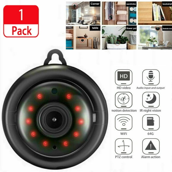 Mini Spy Camera WiFi Small Wireless Nanny Cam Home Security Surveillance Baby Monitor Indoor Video Recorder with Live Feed Phone APP Remote View Night Vision Motion Detection