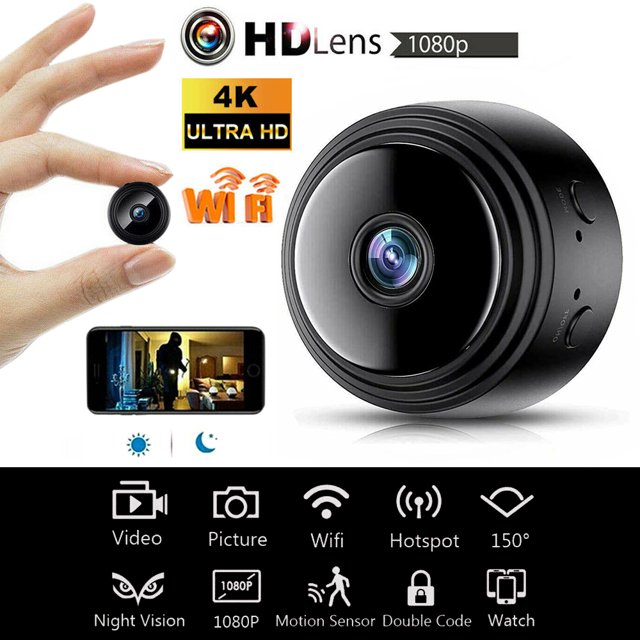 Mini Spy Camera,Wireless Hidden HD 1080P Portable Security Cameras