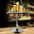thumbnail image 1 of Mini Square Bar Table Adjustable Height Breakfast Dining Table Multifunction Indoor-Outdoor Folding Pub Bar Table Cocktail Table for Home Bar 360° Adjustable Height Pub Bar Table Home Stainless Steel, 1 of 3