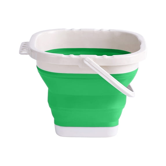 Mini Square Collapsible Plastic Bucket - Foldable Square Tub - Portable Fishing Water Pail - Space Saving Outdoor Water Pot