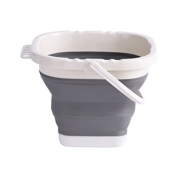 Mini Square Collapsible Plastic Bucket - Foldable Square Tub - Portable Fishing Water Pail - Space Saving Outdoor Water Pot