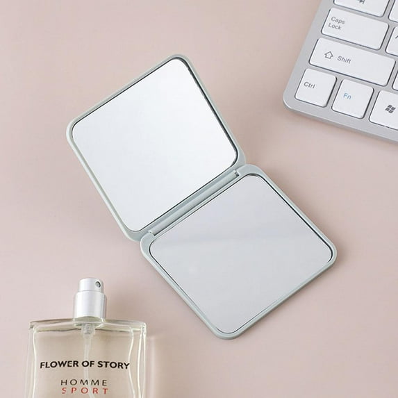 Mini Square Makeup Mirror Portable Double-sided Foldable Mirror Small Gift B7 K8U1