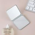 thumbnail image 1 of Mini Square Makeup Mirror Portable Double-sided Foldable Mirror Small Gift E5M9, 1 of 8