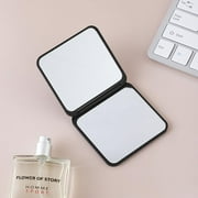 Mini Square Makeup Mirror Portable Double-sided Foldable Mirror Small Gift N3W8