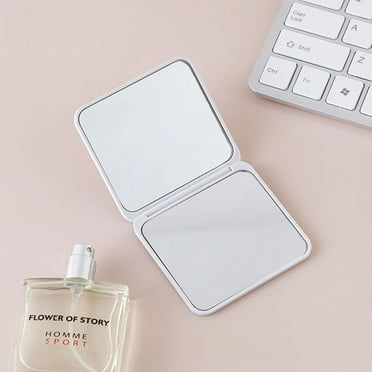 Mini Square Makeup Mirror Portable Double-sided Foldable Mirror Small Gift W9B1