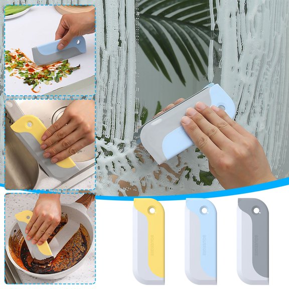 Mini Squeegee, Small Kitchen Countertop Squeegee, Soft Glass Cleaner for Home Tabletop, Bathroom Mirror, Car Window Cleaning Squeegee All-Purpose Wiper Tool,1 pc