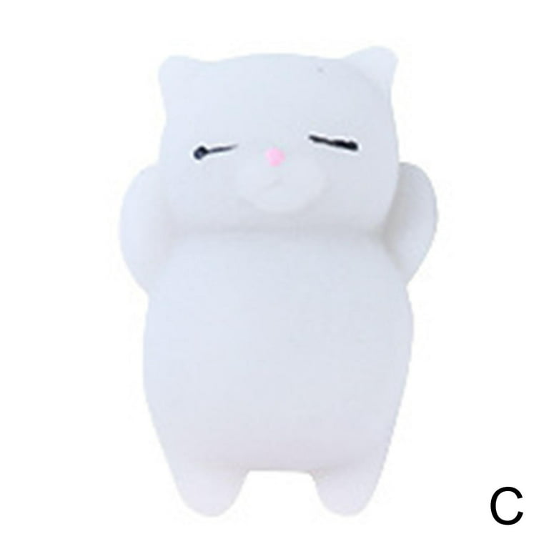 Mini Squeeze Toy Cute Cartoon Squeeze Squishy Kawaii Pink Cat Stress  Reliever Slow Rising Fun Toys For Adults Anti Stress Cat V4B0